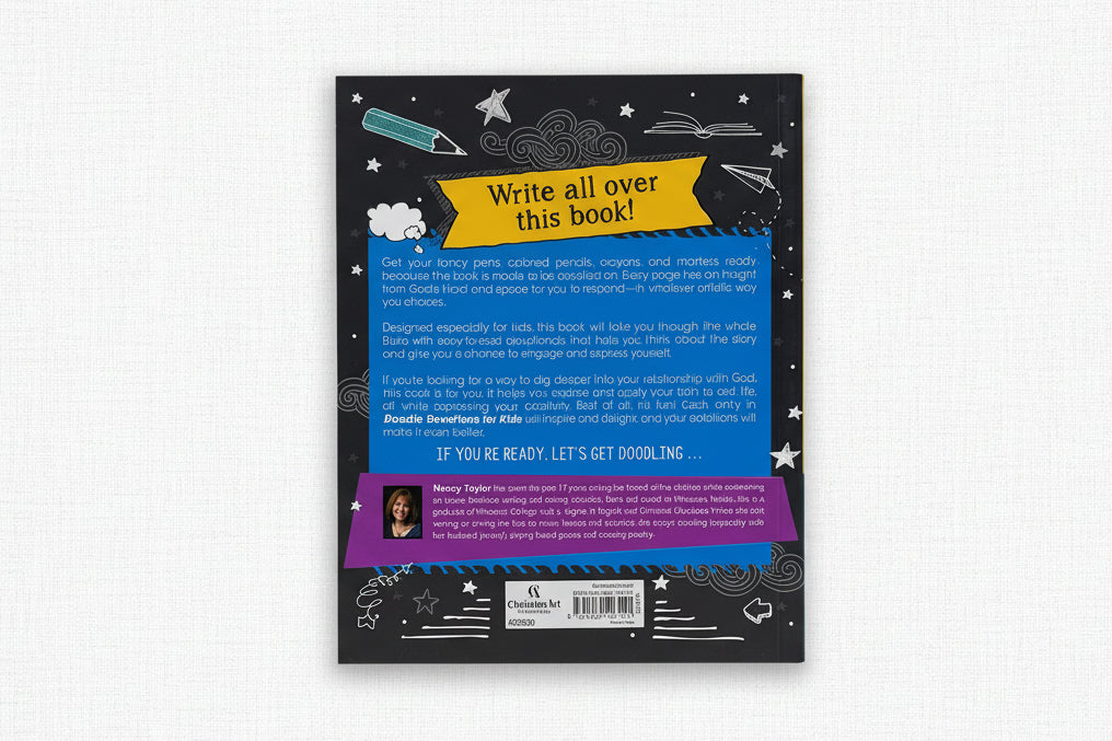 Back cover of Doodle Devotions book