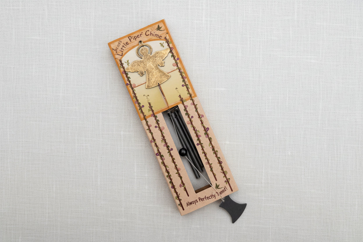 Angle wind chime in packaging