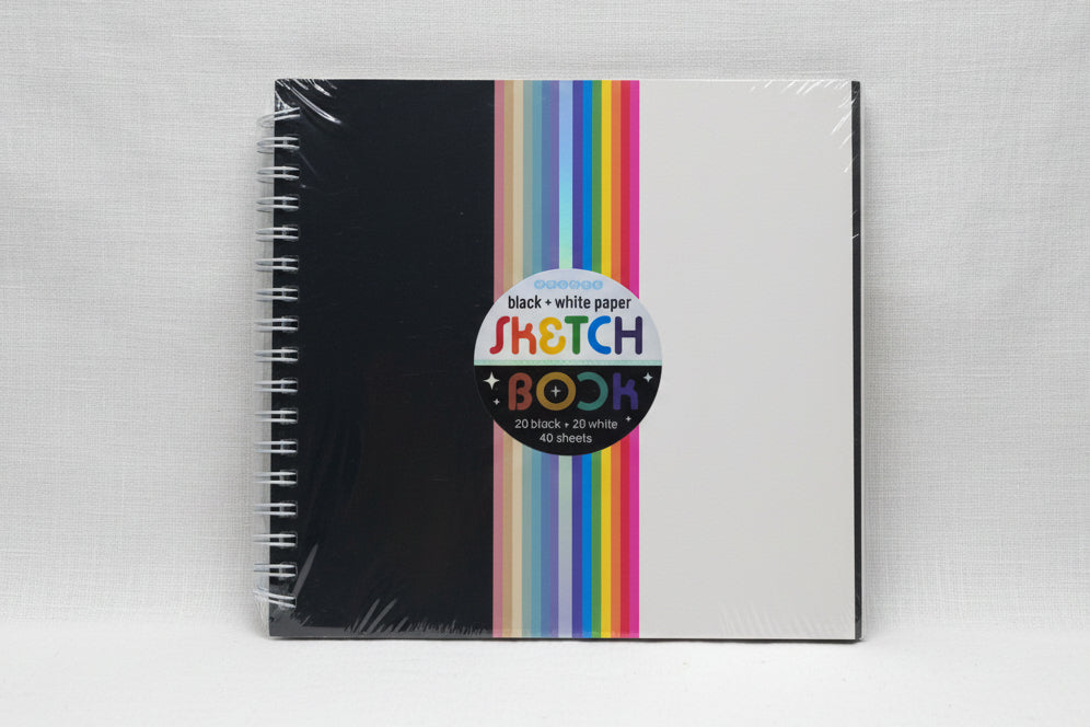 Black and white paper sketchbook 
