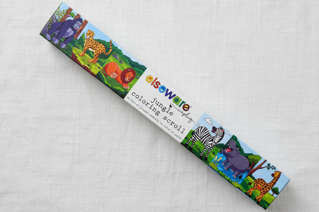 Jungle coloring scroll 