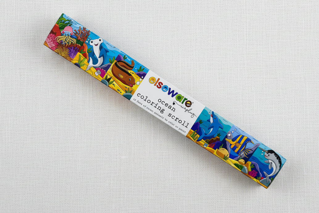 Ocean coloring scroll 