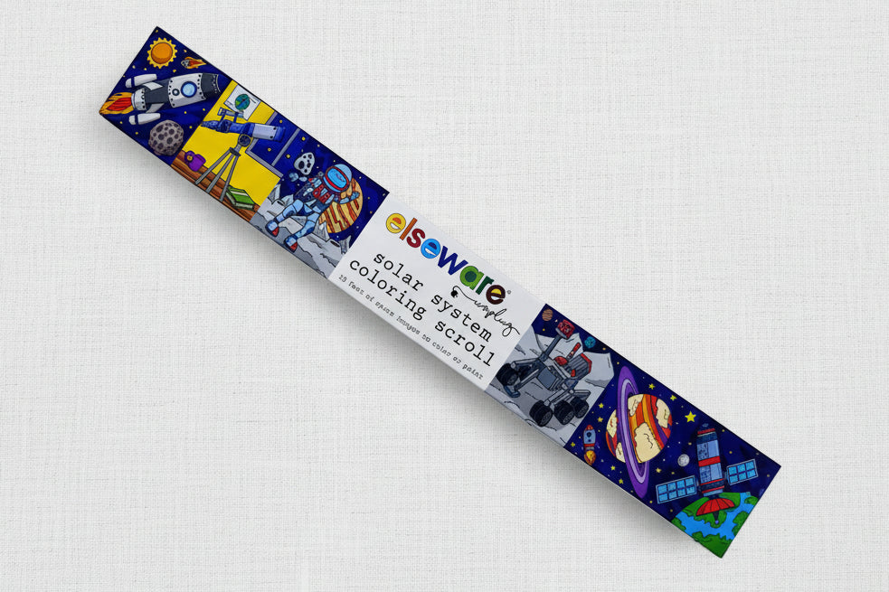 Solar system coloring scroll 