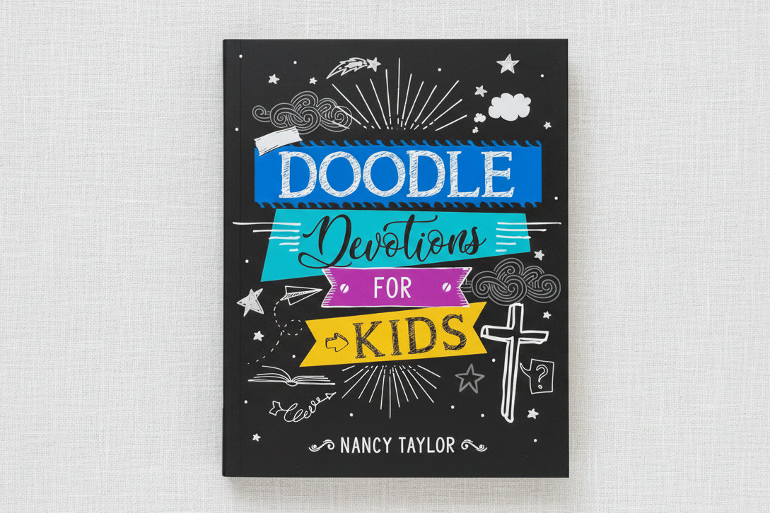 Book titled 'Doodle Devotions for Kids' by Nancy Taylor 