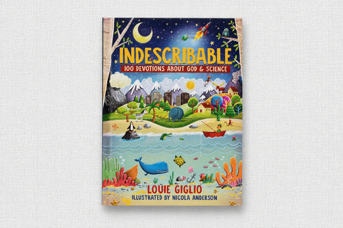 Load image 1 in gallery view. Book titled 'Indescribable 100 Devotions About God & Science'