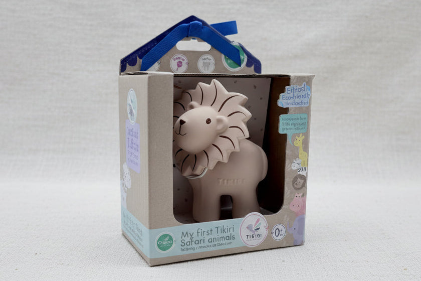 Baby lion toy in packaging 