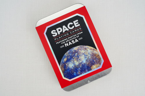 Load image 1 in gallery view. Space-themed playing cards with NASA photos