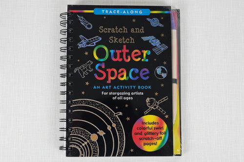 Load image 1 in gallery view. Scratch and Sketch Outer Space activity book 
