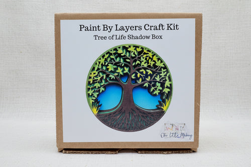 Load image 1 in gallery view. Paint by Layers Craft Kit for Tree of Life Shadow Box 
