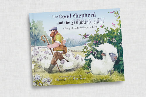 Load image 1 in gallery view. Book cover of 'The Good Shepherd and the Stubborn Sheep' with a shepherd and sheep illustration.