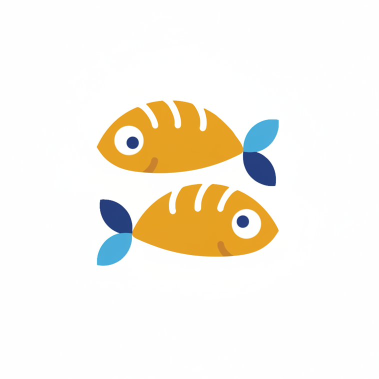 Two loaves and fishes logo