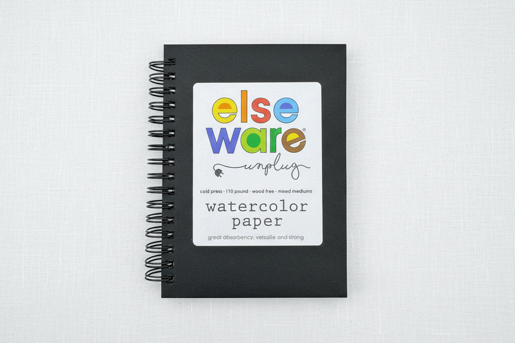 Black watercolor paper pad 